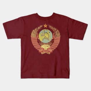 USSR Retro Coat of Arms Kids T-Shirt